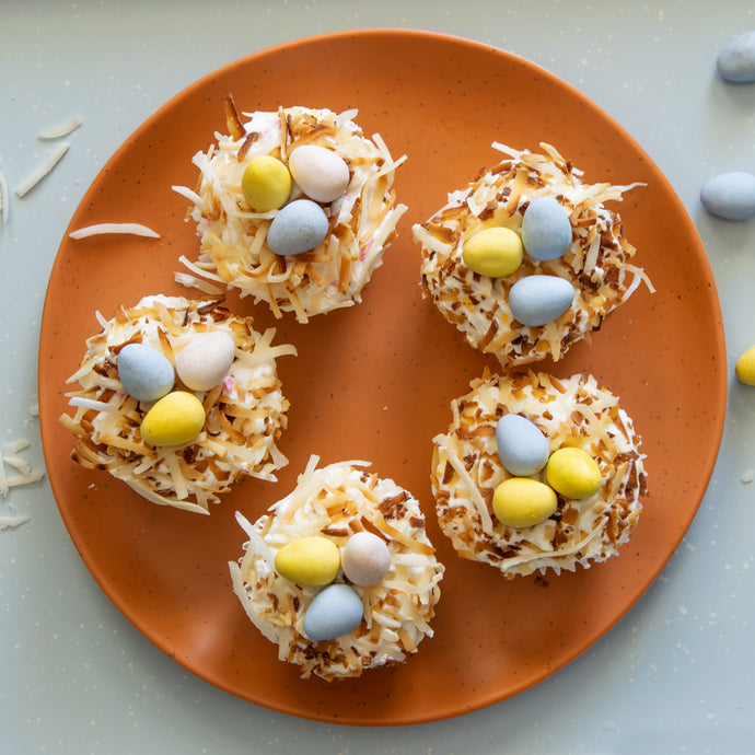 Robin's Egg Easter Coconut Cupcake
