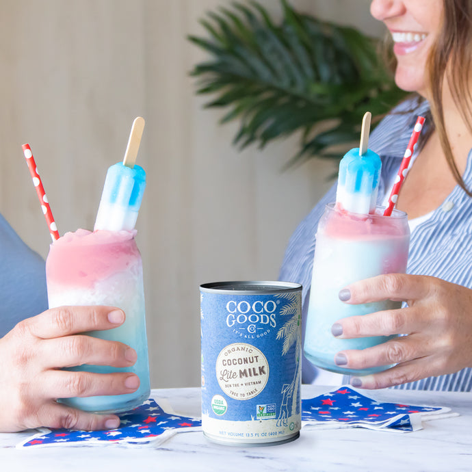 Boozy Coconut Bomb Pop Chiller