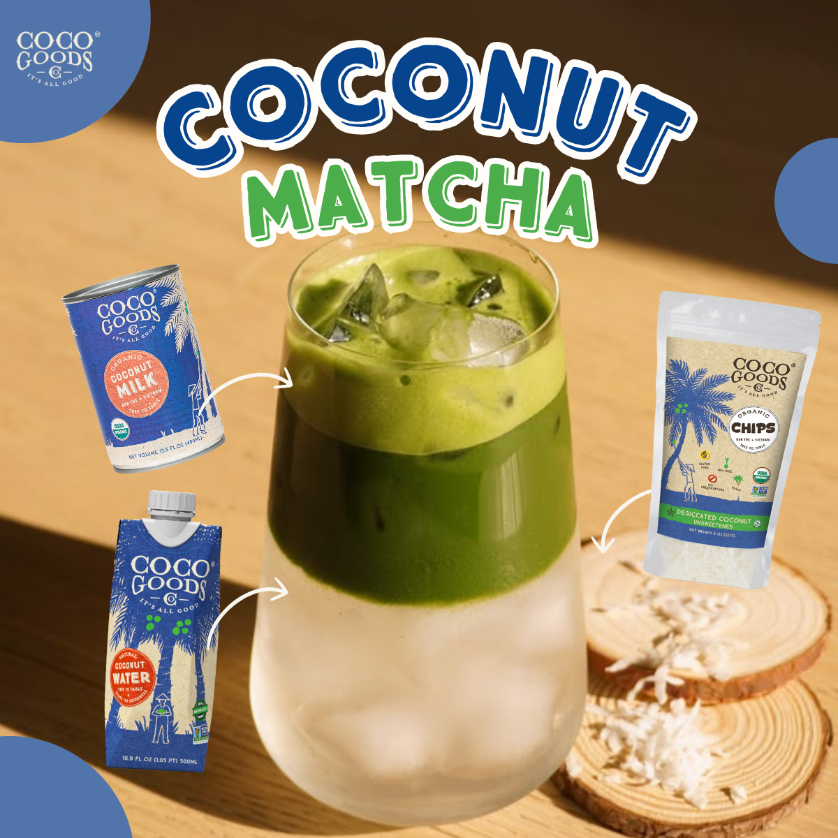 WEEKEND CHILL DRINK - COCONUT MATCHA CLOUD – CocoGoods Co