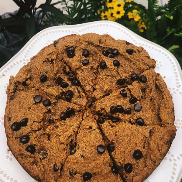 Pumpkin Chocolate Cookie Cake