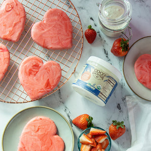 Valentines Coconut Sugar Cookies
