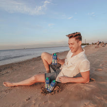 Load image into Gallery viewer, CocoGoodsCo "Tropic Like It's Hot" Summer Beach Tote – Tropical Hydration, Tanning Support & Snack Essentials Kit