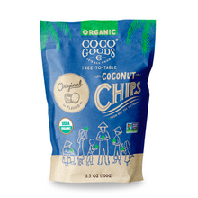 Load image into Gallery viewer, Organic Toasted Coconut Chips Original 3.5 oz Zip Lock Bag