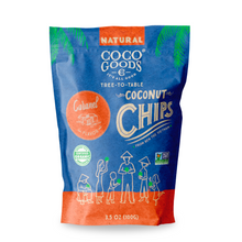 Load image into Gallery viewer, Natural Toasted Coconut Chips, Caramel 3.5 oz Zip Lock Bag