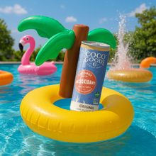 Load image into Gallery viewer, CocoGoodsCo "Tropic Like It's Hot" Summer Beach Tote – Tropical Hydration, Tanning Support & Snack Essentials Kit