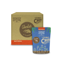 Load image into Gallery viewer, Natural Toasted Coconut Chips, Chocolate 3.5 oz Zip Lock Bag
