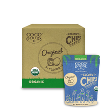 Load image into Gallery viewer, Organic Toasted Coconut Chips Original 3.5 oz Zip Lock Bag