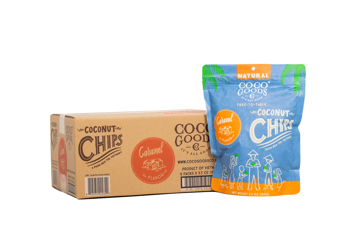 CocoGoods Co. - Natural Toasted Coconut Chips, Caramel Flavor
