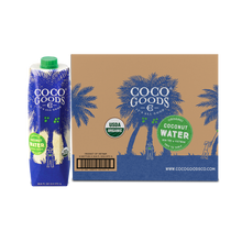Load image into Gallery viewer, 100% Organic Coconut Water 33.8 fl. oz, 6 pack
