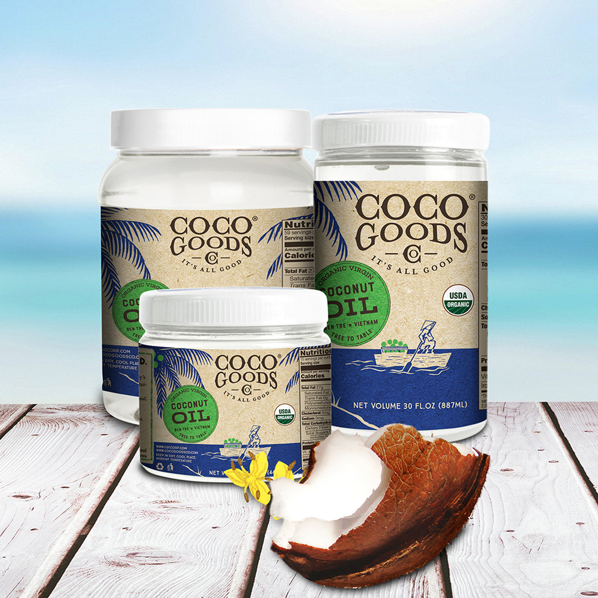 Virgin Cold-Pressed Coconut Oil (700ml Jar)