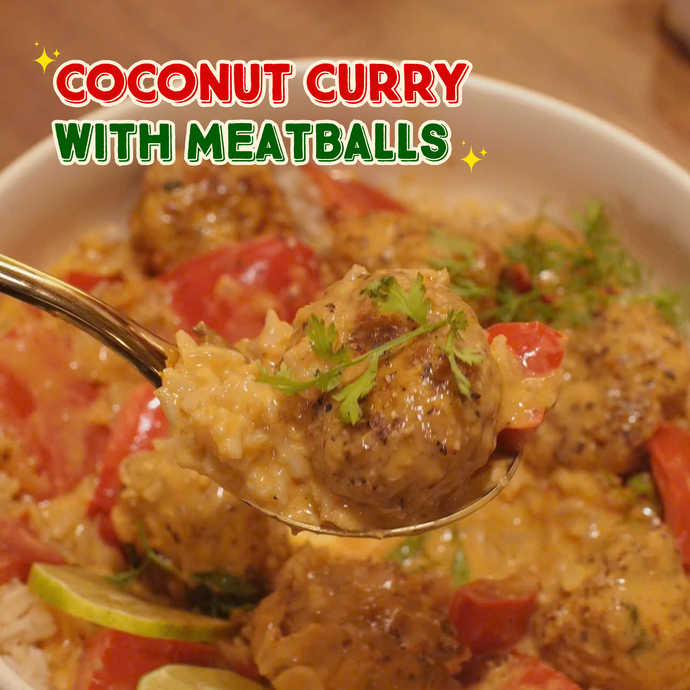 COCONUT CURRY WITH MEATBALLS