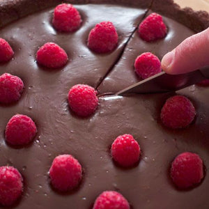 No-bake Raspberry Chocolate Tart