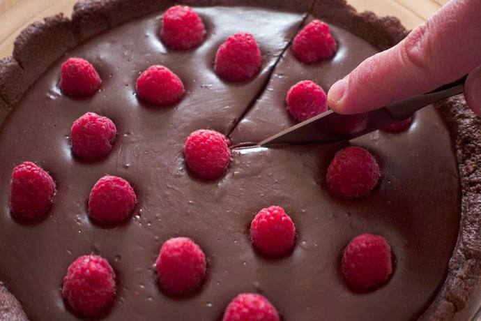 No-bake Raspberry Chocolate Tart