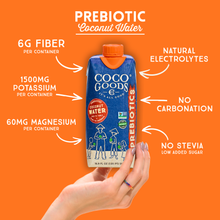 Load image into Gallery viewer, Prebiotic Coconut Water 16.9 fl. oz, 12 pack
