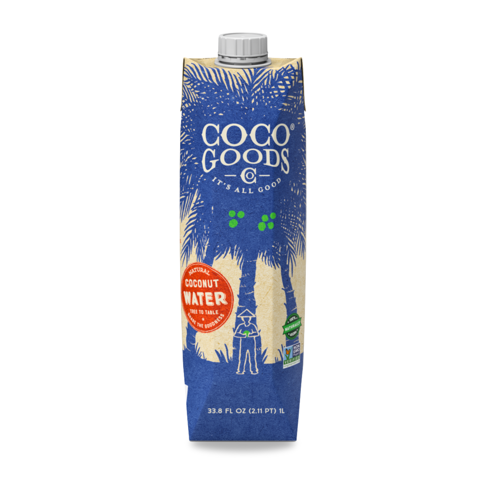 100% Natural Coconut Water 33.8 fl. oz, 6 pack