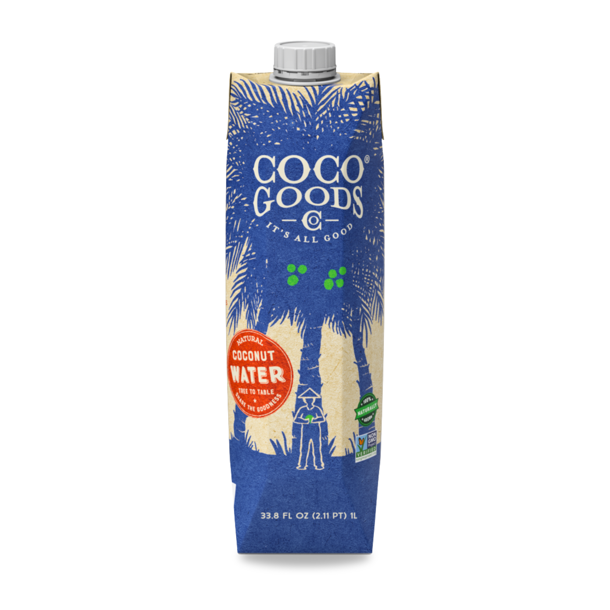 CocoGoods Co. - 100% Natural Coconut Water 33.8 fl. oz