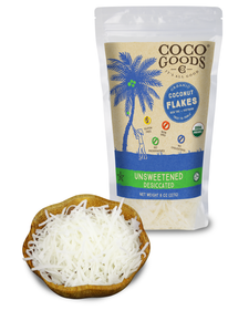 Organic Unsweetened Desiccated Coconut, Flakes Grade 8 oz, 2 Pack