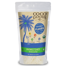 Load image into Gallery viewer, Organic Unsweetened Desiccated Coconut, Flakes Grade 8 oz, 2 Pack
