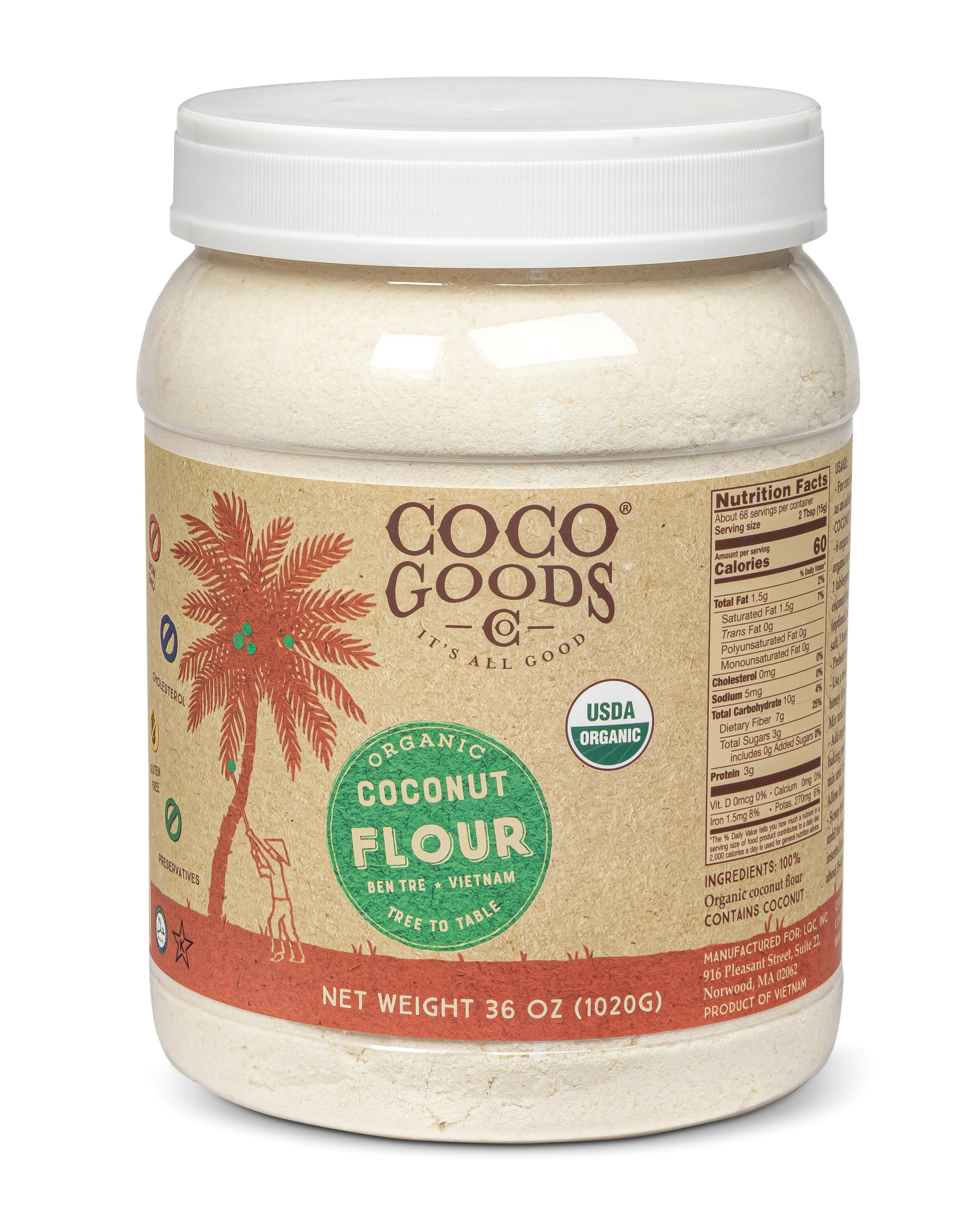 Organic Coconut Flour 36 oz, PET Jar