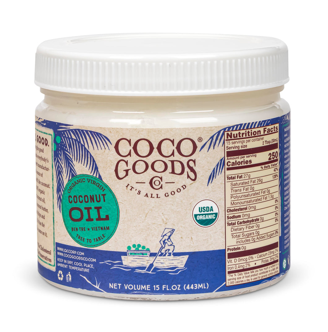 Organic Extra Virgin Coconut Oil, Cold-Pressed