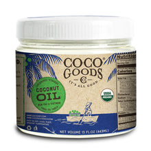 Load image into Gallery viewer, Organic Extra Virgin Coconut Oil, Cold-Pressed 15 fl, oz
