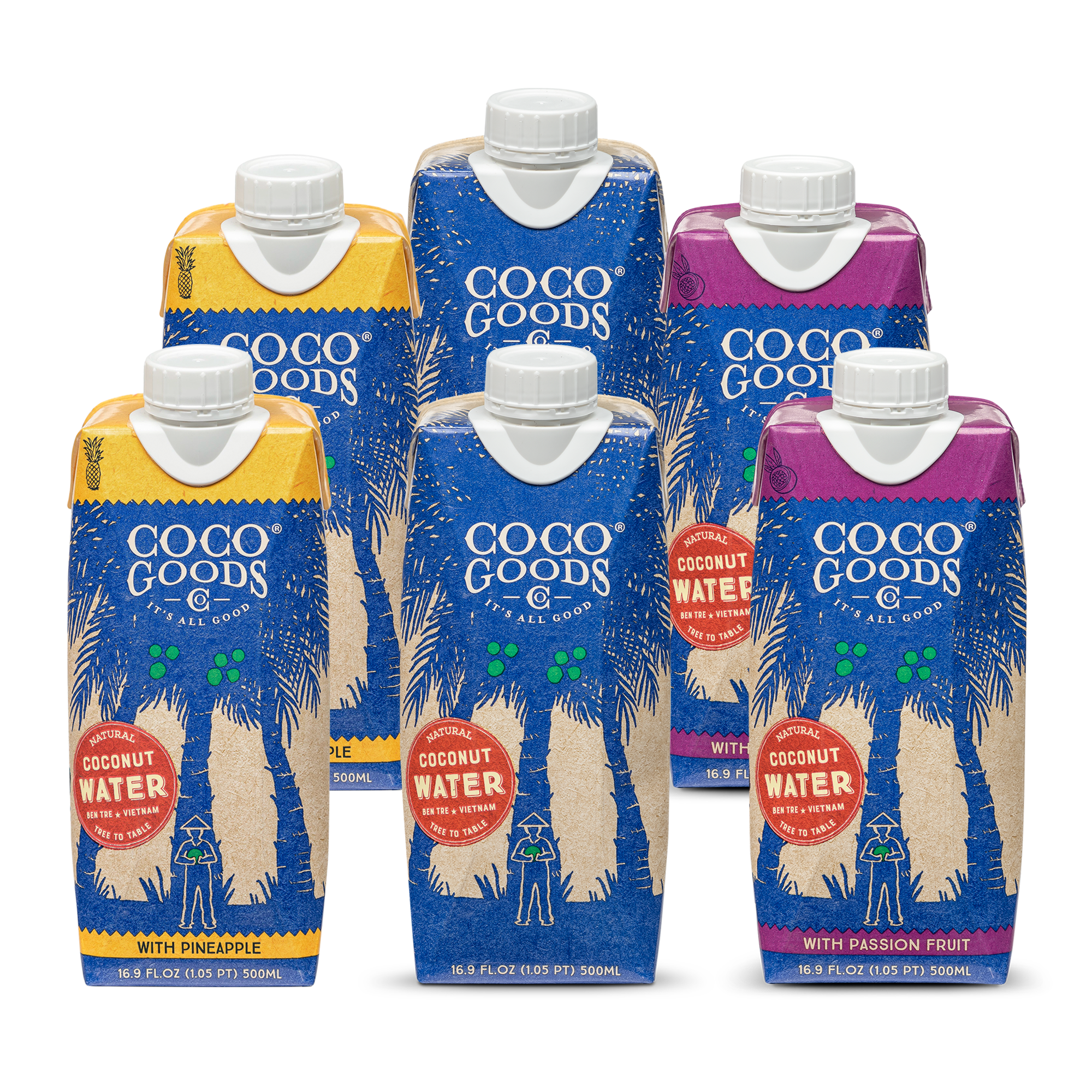 Natural Coconut Water Variety 16.9 fl. oz, 6 Pack