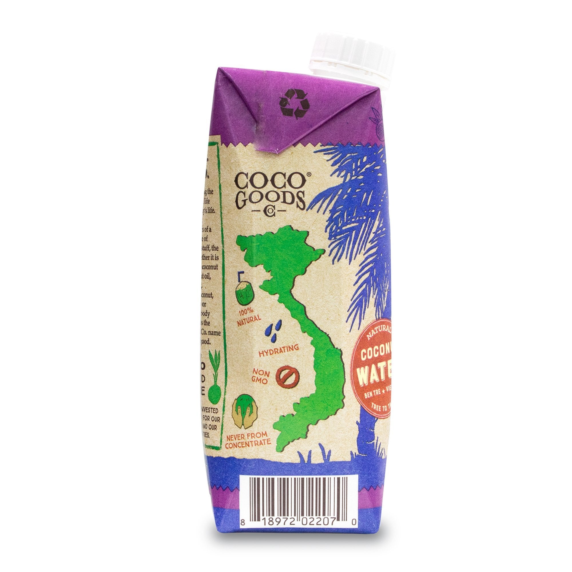 CocoGoods Co. - Natural Coconut Water with Passion Fruit 16.9 fl. oz